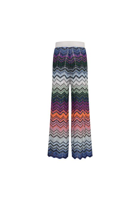 Pantaloni con stampa MISSONI KIDS | MZ6B90 X0161999